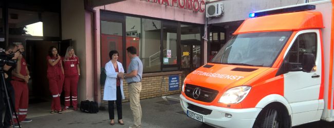 VIDEO: Domu zdravlja predano na korištenje sanitetsko vozilo, donacija partnerskog grada Dürena