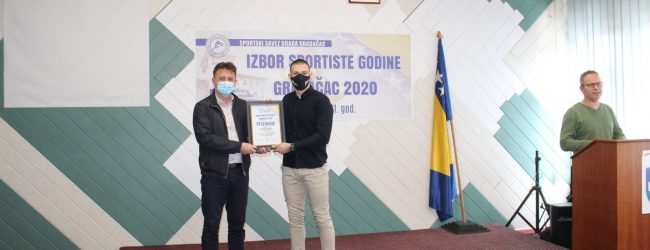 Jasmin Hrnjić proglašen za sportistu godine grada Gradačca za 2020. godinu