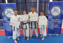 Asmir Jahić majstor karatea 5. DAN, Esma Pašalić, Fikreta Kurtić i Zijada Mujdžić položile za crni pojas