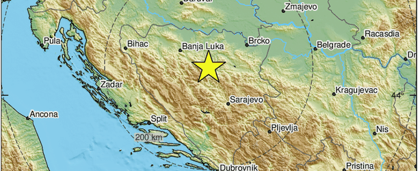 Zemljotres u okolini Zenice