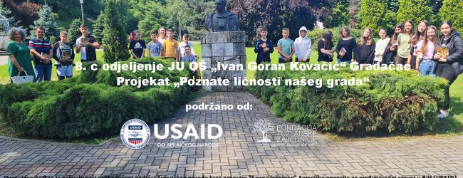 Projekat 8. c odjeljenja OŠ “Ivan Goran Kovačić”: Poznate ličnosti našeg grada