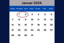 Neradni dani 1. i 2. januar 2024. godine