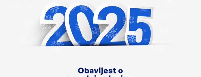 Povodom Nove 2025. godine neradni dani u Federaciji BiH su 1. i 2. januar