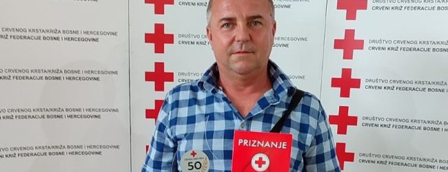 Jasmin Skenderović dobitnik “Srebrne plakete” Crvenog križa FBiH