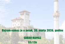 U petak 20. marta prvi dan Ramazanskog bajrama