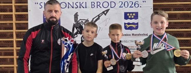 KBS “Zmaj” osvojio četiri medalje na Međunarodnom karate kupu u Slavonskom Brodu