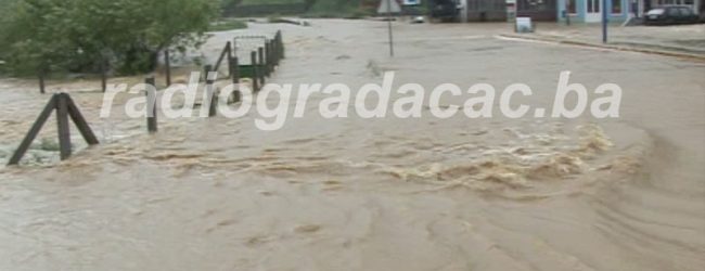 Poplavljen put u Kerepu