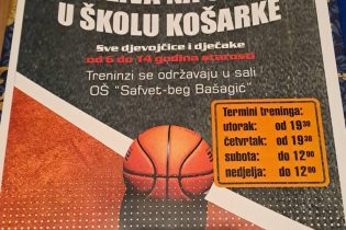 KK Gradačac vrši upis u Školu košarke za djevojčice i dječake uzrasta od 6 do 14 godina