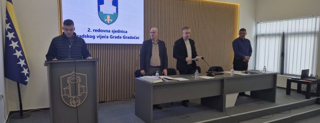 Održana 2. radna sjednica Gradskog vijeća Grada Gradačac