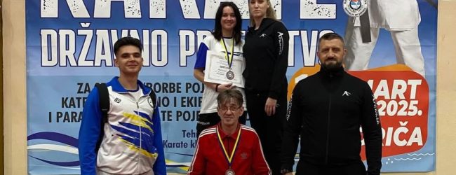 KBS Zmaj osvojio dvije bronzane medalje na državnom prvenstvu u karateu