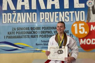 Aldina Bahić se priprema za odlazak u Kipar na 53. Evropsko karate prvenstvo