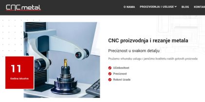 Firma CNC-METAL iz Belišća (Hrvatska) zapošljava školovane CNC-operatere