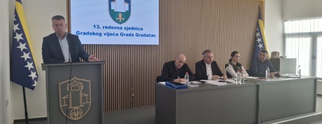 Završena 13. redovna sjednica Gradskog vijeća Gradačac
