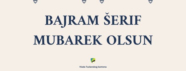 Bajramska čestitka premijera TK Irfana Halilagića
