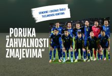 Školarci šalju poruku zahvalnosti Zmajevima