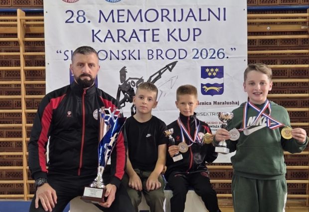 KBS “Zmaj” osvojio četiri medalje na Međunarodnom karate kupu u Slavonskom Brodu